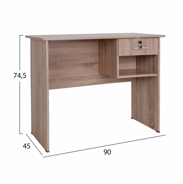 ΓΡΑΦΕΙΟ ΜΕΛΑΜΙΝΗΣ ΜΕ ΣΥΡΤΑΡΙ FB92283.02 SONAMA 90X45X74,5Y 1