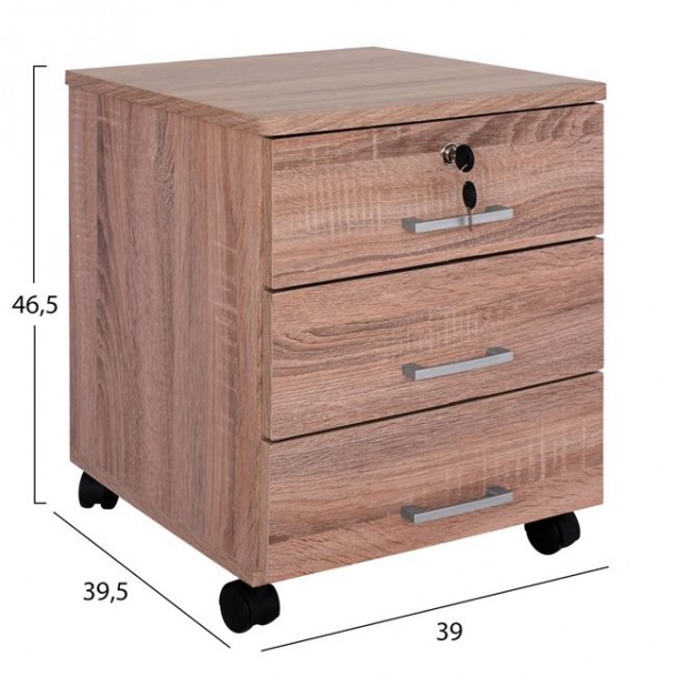ΣΥΡΤΑΡΙΕΡΑ ΓΡΑΦΕΙΟΥ FB92282.02 ΣΕ ΧΡΩΜΑ SONAMA 39x39,5x46,5 1