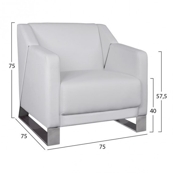 ΠΟΛΥΘΡΟΝΑ FB93123.12 ΜΕ ΛΕΥΚΟ PU 75x75x75 εκ. 1