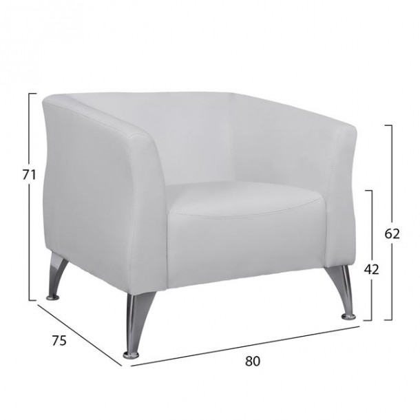 ΠΟΛΥΘΡΟΝΑ FB93122.12 ΜΕ ΛΕΥΚΟ PU 80x75x71 εκ. 1