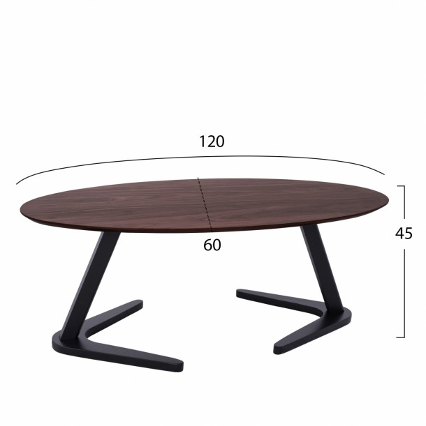 ΤΡΑΠΕΖΙ ΣΑΛΟΝΙΟΥ RAELLYNN FB8289 ΚΑΡΥΔΙ 120X60X45 1