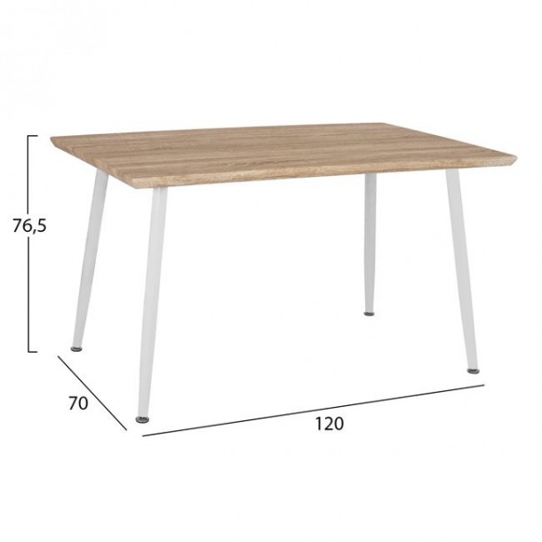 ΣΕΤ ΤΡΑΠΕΖΑΡΙΑΣ 5ΤΜΧ FB910349.02 ΤΡΑΠΕΖΙ 120x70x76,5 cm  & ΚΑΡΕΚΛΕΣ 1