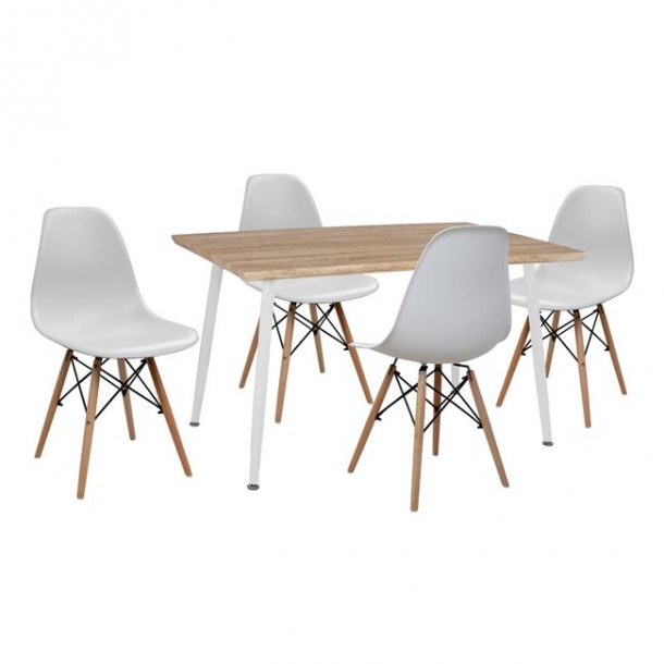 ΣΕΤ ΤΡΑΠΕΖΑΡΙΑΣ 5ΤΜΧ FB910349.02 ΤΡΑΠΕΖΙ 120x70x76,5 cm  & ΚΑΡΕΚΛΕΣ 0