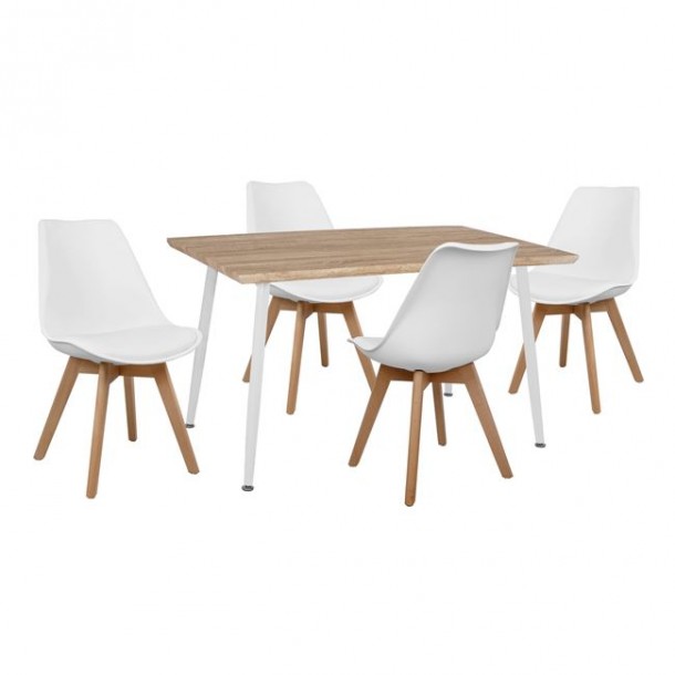 ΣΕΤ ΤΡΑΠΕΖΑΡΙΑΣ 5ΤΜΧ FB910350.02 ΤΡΑΠΕΖΙ 120x70x76,5 cm & ΚΑΡΕΚΛΕΣ 0