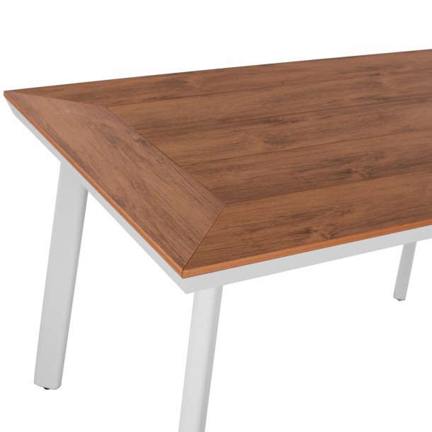 ΤΡΑΠΕΖΙ ΑΛΟΥΜΙΝΙΟΥ ΜΕ POLYWOOD ΛΕΥΚΟ 120x80x72,5Υ εκ. FB95562.01 3
