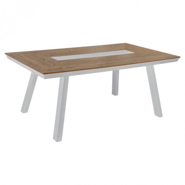 ΤΡΑΠΕΖΙ ΑΛΟΥΜΙΝΙΟΥ ΜΕ POLYWOOD 200X94 ΛΕΥΚΟ FB95131.11 0