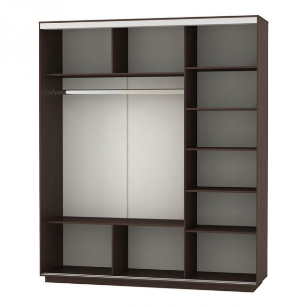 ΝΤΟΥΛΑΠΑ ΣΥΡΟΜΕΝΗ 3ΦΥΛΛΗ FB92305.02 WENGE 180X60X220εκ. 2