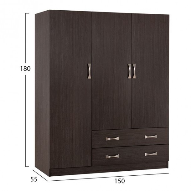 ΝΤΟΥΛΑΠΑ 3ΦΥΛΛΗ FB9384.01 ΜΕ ΔΥΟ ΣΥΡΤΑΡΙΑ ZEBRANO 150X55Χ180Υεκ. 1
