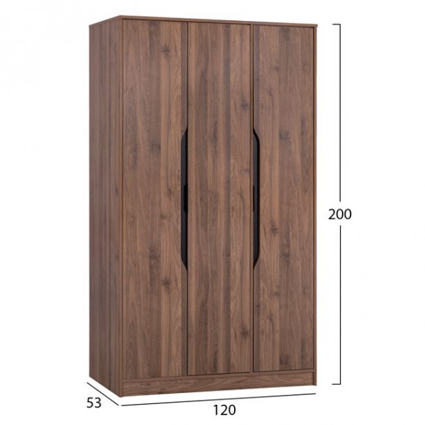 ΝΤΟΥΛΑΠΑ 3ΦΥΛΛΗ FB92324 ΣΕ ΦΥΣΙΚΗ ΑΠΟΧΡΩΣΗ 120X53X200Υ εκ. 1