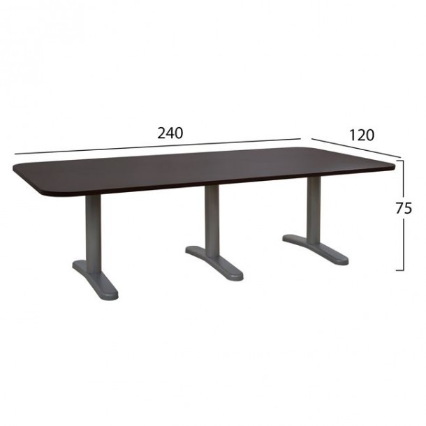 ΓΡΑΦΕΙΟ ΣΥΝΕΔΡΙΑΣΕΩΝ ΕΠΑΓΓΕΛΜΑΤΙΚΟ WENGE FB92047.12 240X120X75Υ εκ. 1