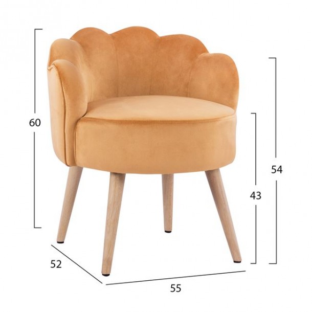 ΣΚΑΜΠΟ ΜΕ ΠΛΑΤΗ FB98628.09 ΑΠΟ ΧΡΥΣΟ ΒΕΛΟΥΔΟ 55x52x60Υ εκ. 1
