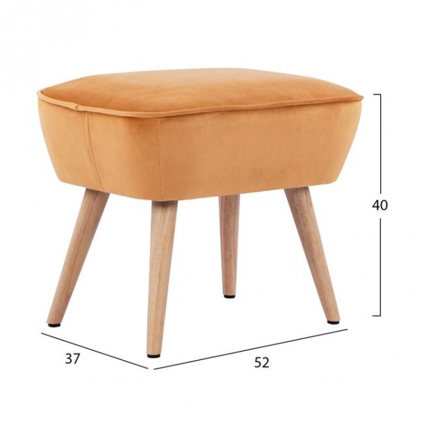 ΣΚΑΜΠΟ ΥΠΟΠΟΔΙΟ FB98393.09 ΑΠΟ ΧΡΥΣΟ ΒΕΛΟΥΔΟ 52x37x40Υ εκ. 1
