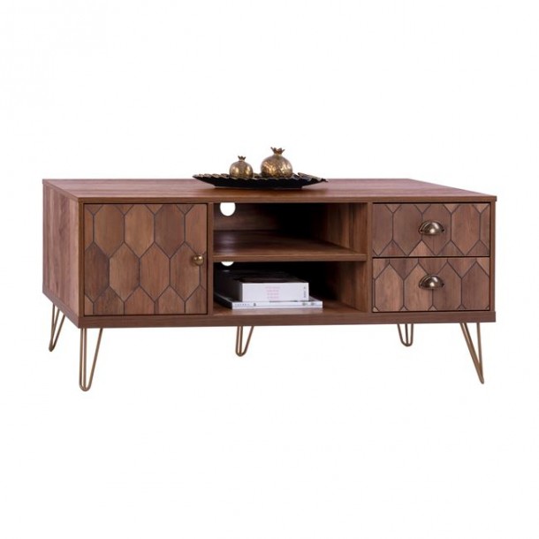 ΕΠΙΠΛΟ TV FB98674 ΣΕ ΚΑΡΥΔΙ ΑΠΟΧΡΩΣΗ ΜΕ ΧΡΥΣΟ 130x39,5x51Y εκ. 0