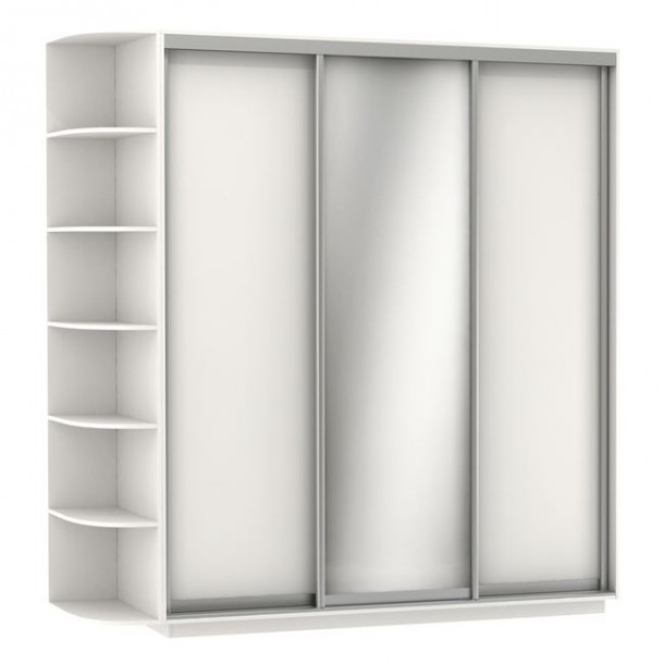 ΝΤΟΥΛΑΠΑ ΣΥΡΟΜΕΝΗ 3ΦΥΛΛΗ FB92380.03 ΛΕΥΚΗ 180X60X220 εκ. 3