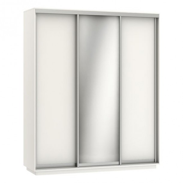 ΝΤΟΥΛΑΠΑ ΣΥΡΟΜΕΝΗ 3ΦΥΛΛΗ FB92380.03 ΛΕΥΚΗ 180X60X220 εκ. 0