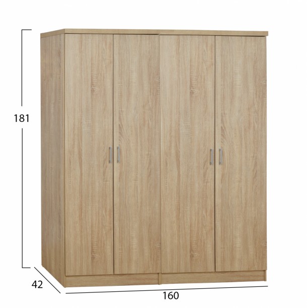 ΣΕΤ 2 ΤΜΧ ΝΤΟΥΛΑΠΑ 4ΦΥΛΛΗ SONAMA 160X42X181 FB911351.02 1