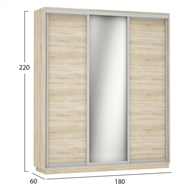 ΝΤΟΥΛΑΠΑ ΣΥΡΟΜΕΝΗ 3ΦΥΛΛΗ FB92380.01 SONAMA 180X60X220 εκ. 1