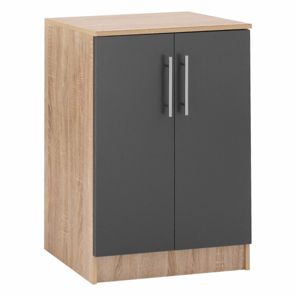 ΠΑΠΟΥΤΣΟΘΗΚΗ ΝΤΟΥΛΑΠΙ ΞΥΛΙΝΗ FB92206.04 SONAMA-ΓΚΡΙ 60X40,5X80 εκ. 0