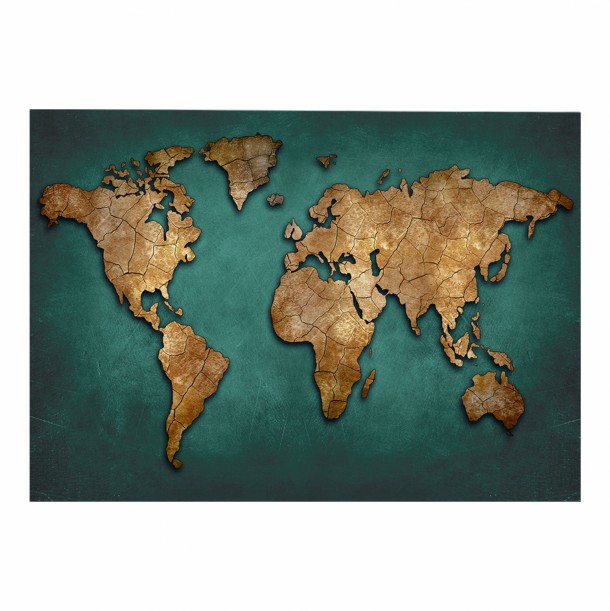ΠΙΝΑΚΑΣ ΚΑΜΒΑΣ WORLD MAP FB97197.01 100X3X70 εκ. 0