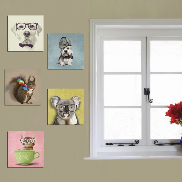 ΠΙΝΑΚΑΣ ΠΕΝΤΑΠΤΥΧΟ MDF CLEVER PETS FB97205.01 75X0,3X15 εκ. 2