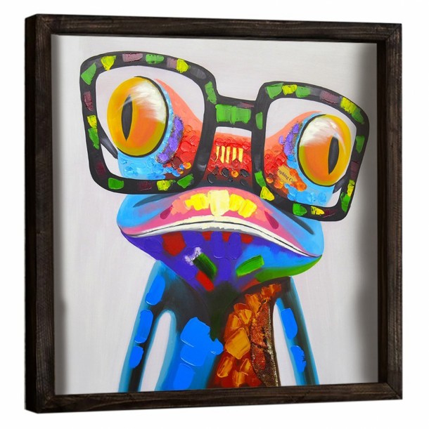 ΠΙΝΑΚΑΣ ΚΑΜΒΑΣ FUNKY FROG FB97326 33Χ33 εκ. 0