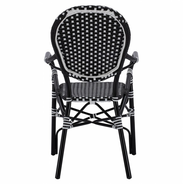 ΠΟΛΥΘΡΟΝΑ ΑΛΟΥΜΙΝΙΟΥ ΜΕ ΜΑΥΡΟ ΛΕΥΚΟ WICKER FB95793.02 56X63X96Y εκ. 5