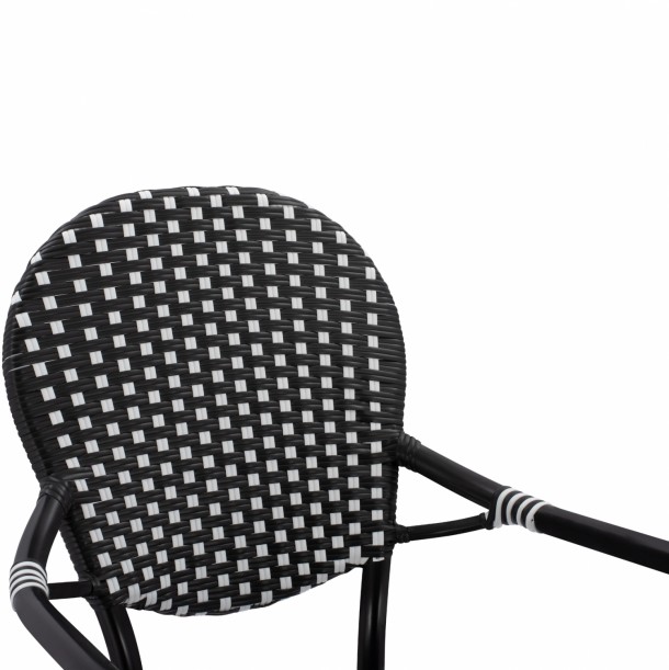 ΠΟΛΥΘΡΟΝΑ ΑΛΟΥΜΙΝΙΟΥ ΜΕ ΜΑΥΡΟ ΛΕΥΚΟ WICKER FB95793.02 56X63X96Y εκ. 7
