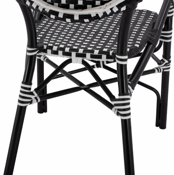 ΠΟΛΥΘΡΟΝΑ ΑΛΟΥΜΙΝΙΟΥ ΜΕ ΜΑΥΡΟ ΛΕΥΚΟ WICKER FB95793.02 56X63X96Y εκ. 8