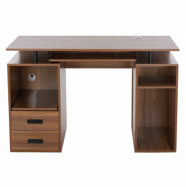 ΓΡΑΦΕΙΟ ΜΕΛΑΜΙΝΗΣ STATUS FB92026.03 WALNUT 120Χ55Χ76 εκ. 2