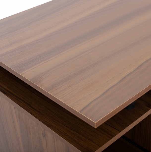ΓΡΑΦΕΙΟ ΜΕΛΑΜΙΝΗΣ STATUS FB92026.03 WALNUT 120Χ55Χ76 εκ. 4