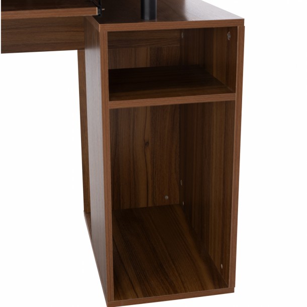 ΓΡΑΦΕΙΟ ΜΕΛΑΜΙΝΗΣ STATUS FB92026.03 WALNUT 120Χ55Χ76 εκ. 5
