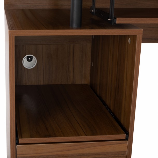ΓΡΑΦΕΙΟ ΜΕΛΑΜΙΝΗΣ STATUS FB92026.03 WALNUT 120Χ55Χ76 εκ. 6