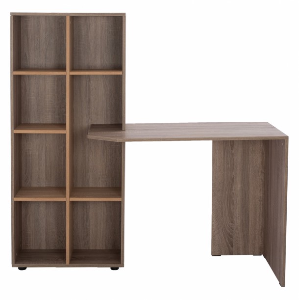 ΓΡΑΦΕΙΟ ΜΕ ΒΙΒΛΙΟΘΗΚΗ SONAMA OAK- ΣΤΑΧΤΙ  FB92417.02 140Χ60Χ138Υεκ. 2