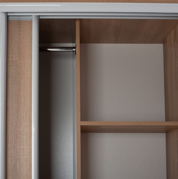 ΝΤΟΥΛΑΠΑ 3ΦΥΛΛΗ ΣΥΡΟΜΕΝΗ ΜΕ ΚΑΘΡΕΠΤΗ SONAMA OAK FB92435  200X60X210Υεκ 8