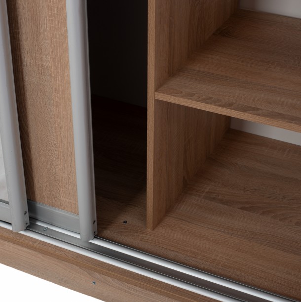 ΝΤΟΥΛΑΠΑ 3ΦΥΛΛΗ ΣΥΡΟΜΕΝΗ ΜΕ ΚΑΘΡΕΠΤΗ SONAMA OAK FB92435  200X60X210Υεκ 9