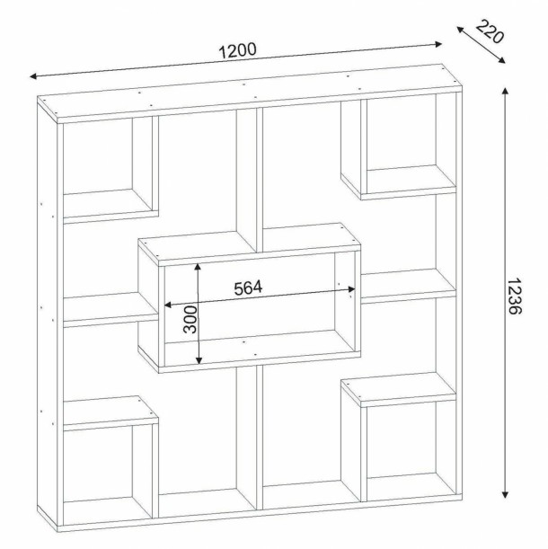 ΒΙΒΛΙΟΘΗΚΗ ΜΕΛΑΜΙΝΗΣ FB99029.01 ΛΕΥΚΗ 120x22x123,6Υ εκ. 1