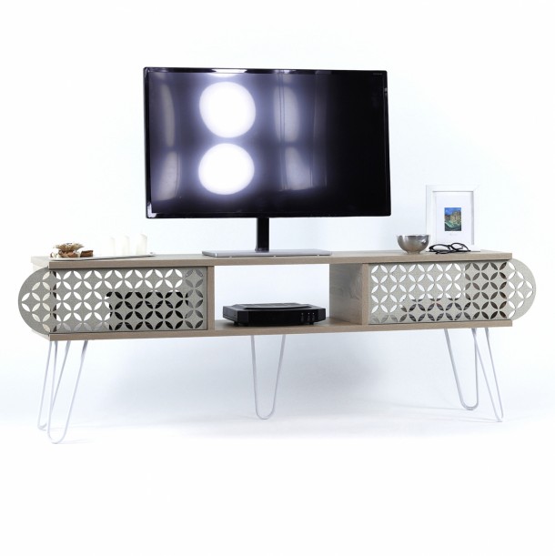 ΕΠΙΠΛΟ ΤΗΛΕΟΡΑΣΗΣ FB99211.01 SONAMA ΛΕΥΚΟ ΕΚΡΟΥ 151x30x48Y εκ. 0