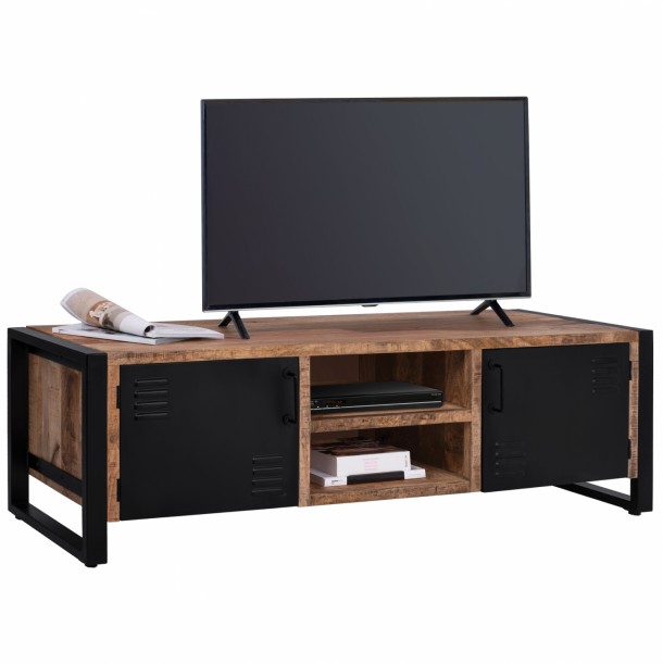 ΕΠΙΠΛΟ TV FB98189.11 ΜΕΤΑΛΛΟ & ΜΑΣΙΦ ΞΥΛΟ MANGO ΦΥΣΙΚΟ 160x45x51Υ εκ. 0