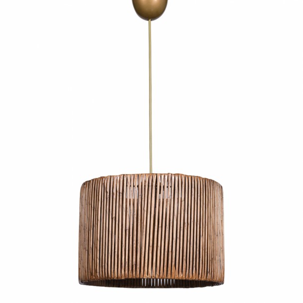 ΦΩΤΙΣΤΙΚΟ ΟΡΟΦΗΣ ΚΡΕΜΑΣΤΟ FB97368 ΑΠΟ ΞΥΛΟ ΚΑΙ BAMBOO ΚΑΡΥΔΙ 30x30x70Υ εκ. 0