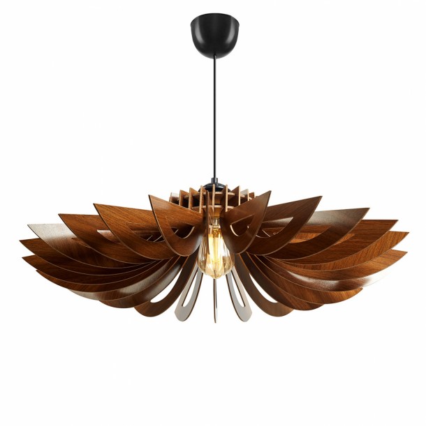 ΦΩΤΙΣΤΙΚΟ ΟΡΟΦΗΣ ΞΥΛΙΝΟ ΚΡΕΜΑΣΤΟ ΚΑΡΥΔΙ FB97350.01 Φ54x65Υ εκ. 0