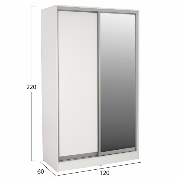 ΝΤΟΥΛΑΠΑ ΣΥΡΟΜΕΝΗ ΜΕΛΑΜΙΝΗΣ 120x60x220Yεκ. ΔΙΦΥΛΛΗ SONAMA ΜΕ ΚΑΘΡΕΠΤΗ FB92460.01 1