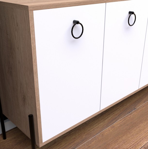 ΜΠΟΥΦΕΣ ΛΕΥΚΟΣ SONAMA FB99248.01 160x40,5x78,5Y εκ. 5