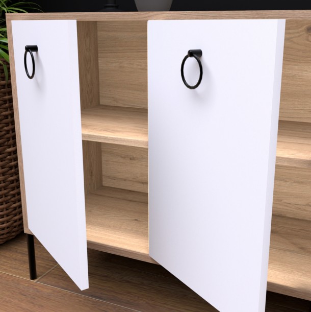 ΜΠΟΥΦΕΣ ΛΕΥΚΟΣ SONAMA FB99248.01 160x40,5x78,5Y εκ. 6