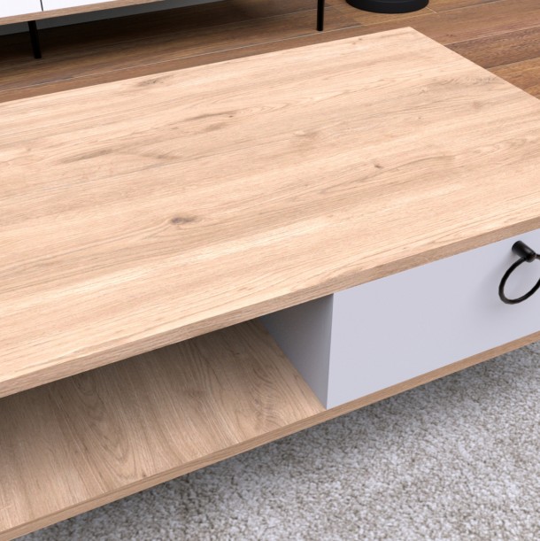 ΤΡΑΠΕΖΙ ΣΑΛΟΝΙΟΥ SONAMA ΛΕΥΚΟ FB99247.01 90x56x37,6 εκ. 4