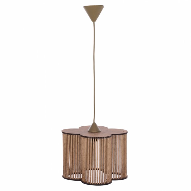 ΦΩΤΙΣΤΙΚΟ ΟΡΟΦΗΣ E27 FB97486.02 ΣΕ ΦΥΣΙΚΟ ΧΡΩΜΑ 34x34x85 εκ. 0