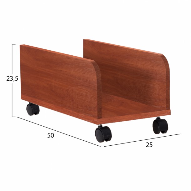 ΤΡΟΧΗΛΑΤΗ ΒΑΣΗ Η/Υ DEVON APPLE WOOD FB92450.04 25X50X23.5Yεκ. 1