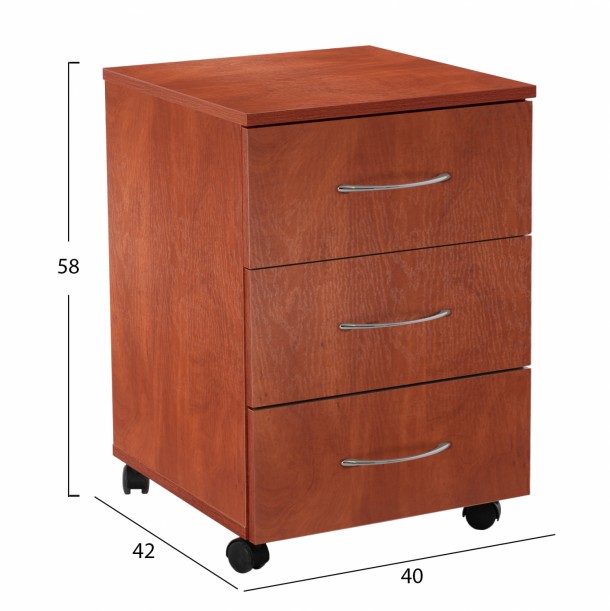 ΣΥΡΤΑΡΙΕΡΑ DEVON ΓΡΑΦΕΙΟΥ APPLE WOOD FB92452.04 40Χ42Χ58Υεκ. 1