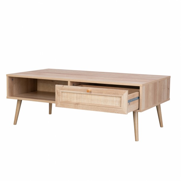 ΤΡΑΠΕΖΙ ΣΑΛΟΝΙΟΥ ΜΕ ΣΧΕΔΙΟ RATTAN FB99224 110x59x39,5 εκ. 4