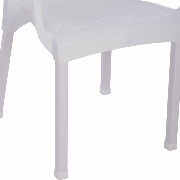 ΠΟΛΥΘΡΟΝΑ ΠΟΛΥΠΡΟΠΥΛΕΝΙΟΥ RATTAN ΠΟΔΙ ALU FB95591.01 ΧΡΩΜΑ ΛΕΥΚΟ 60x60x82 cm 8