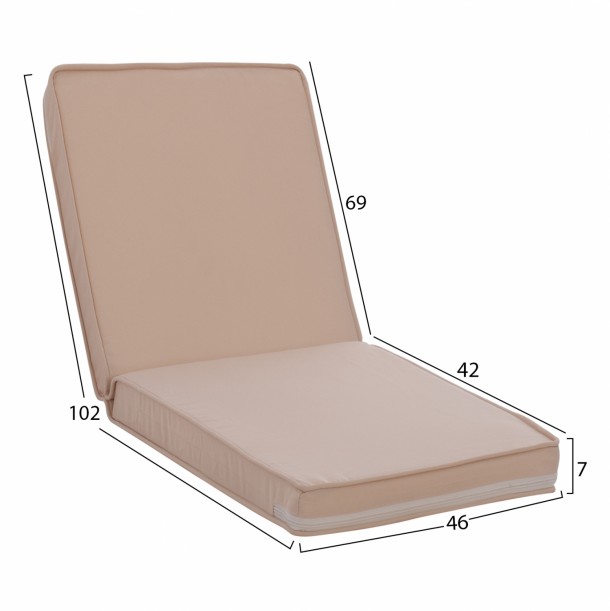 ΜΑΞΙΛΑΡΙ ΚΑΡΕΚΛΑΣ ΜΕ ΠΛΑΤΗ POLYESTER ΜΠΕΖ FB911238.01P 102X46X7κ. 3